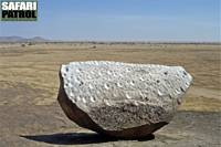 Gong Rock. Med ett metalliskt ljud från stenen sammankallades massajerna i området förr i tiden. (Moru Kopjes i Serengeti National Park, Tanzania)