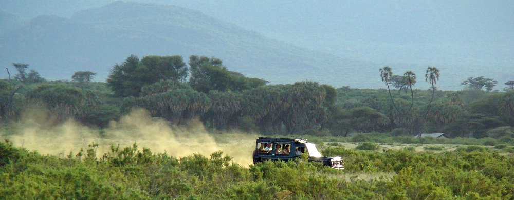 Safarijeep i Samburu.