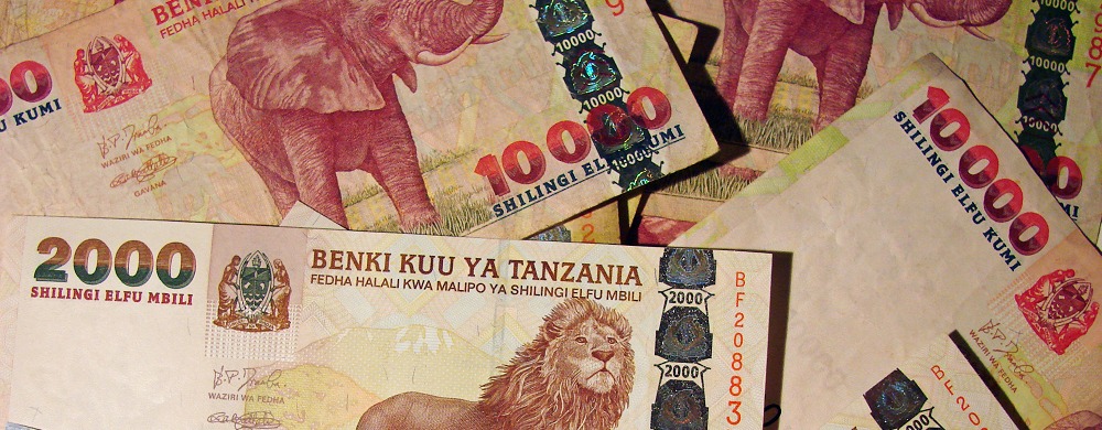 Tanzaniska shilling kan inte växlas i Sverige, utan du får vänta tills du har landat i Tanzania.