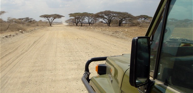 På väg mot Serengeti genom västra Ngorongoro Conservation Area.