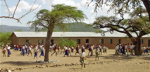 Skola utanför staden Karatu i norra Tanzania.